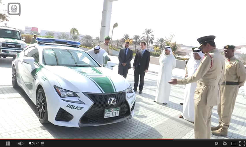 Dubai Police Department Got A New Car, It’s A Lexus RC F
