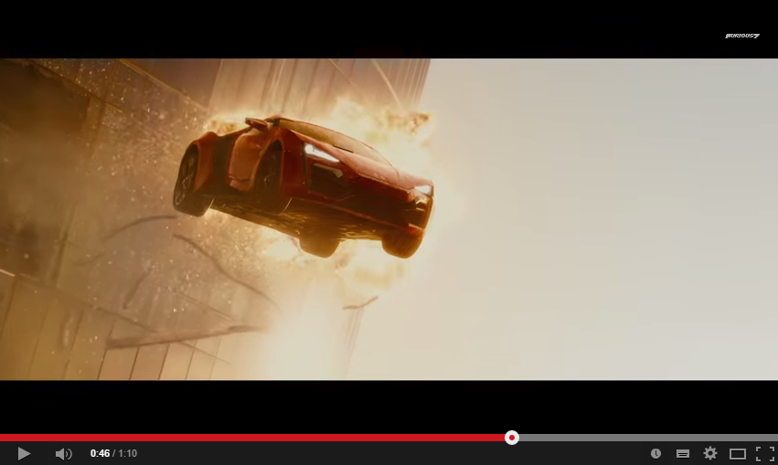 New Furious 7 Trailer Features A Car That Costs 3,4 milion USD