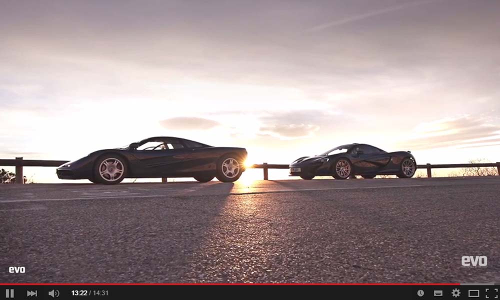Look At This Astonishing Comparison Test Between the McLaren P1 And the McLaren F1