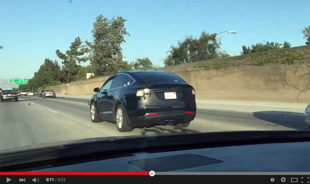 Test Prototype Of The Tesla Model X Caught On The Roads