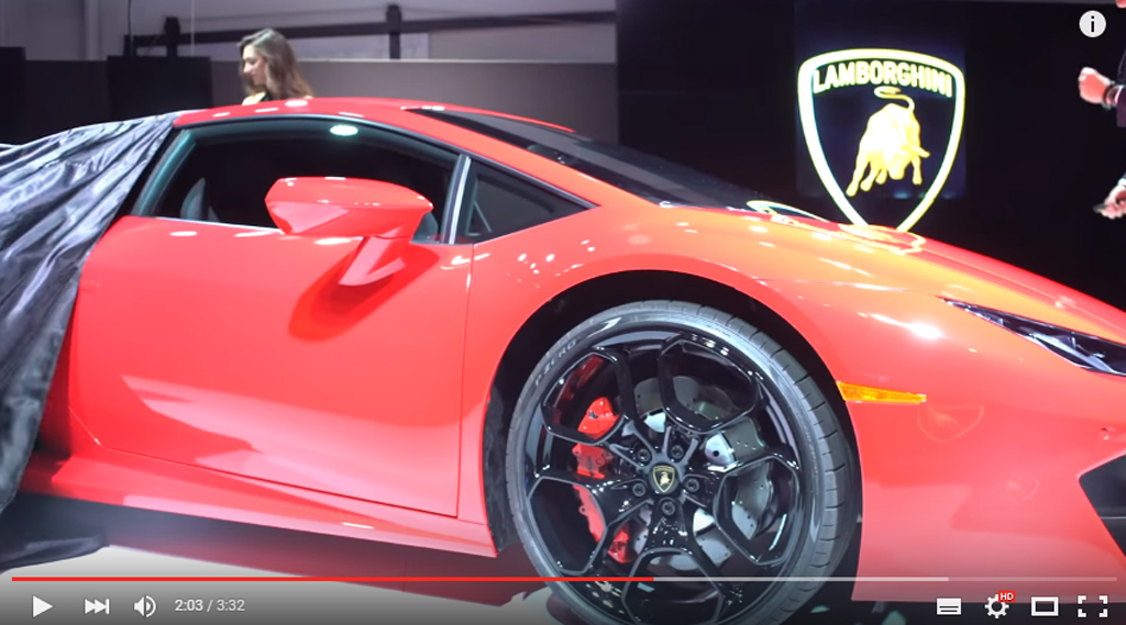 This Is The Los Angeles Unveiling Of The Mighty Lamborghini Huracan LP 580-2