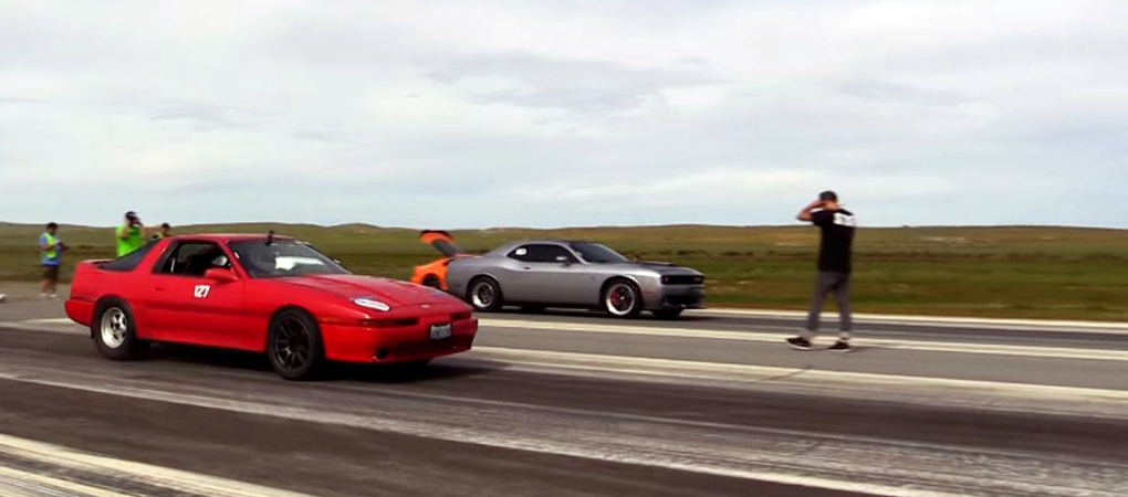 Ultimate Muscle vs Import Race As The Hellcat And The Supra Mk3 Clash Their Horns