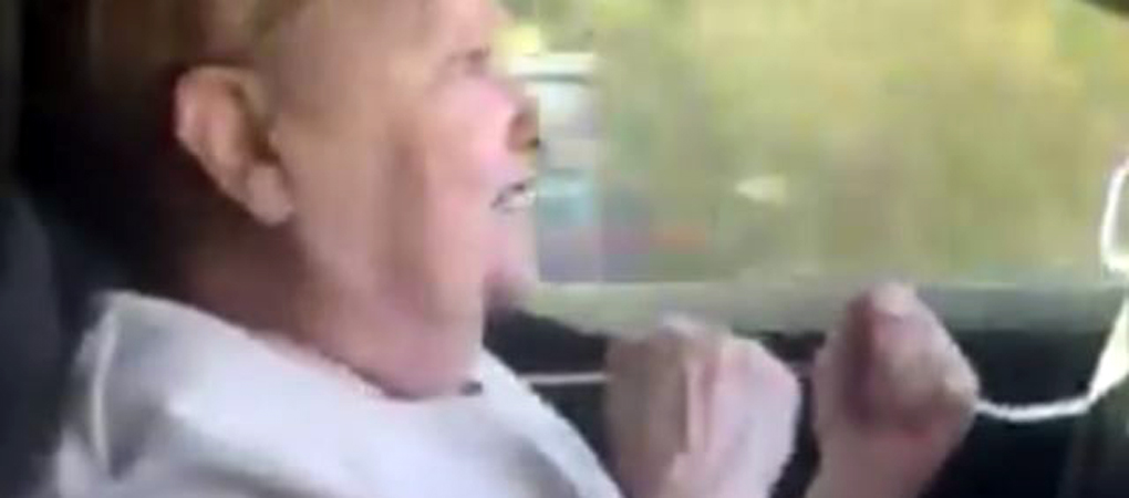 Incredible Reaction Of A 70-year Old Grandma In A Tesla With Autopilot Activated